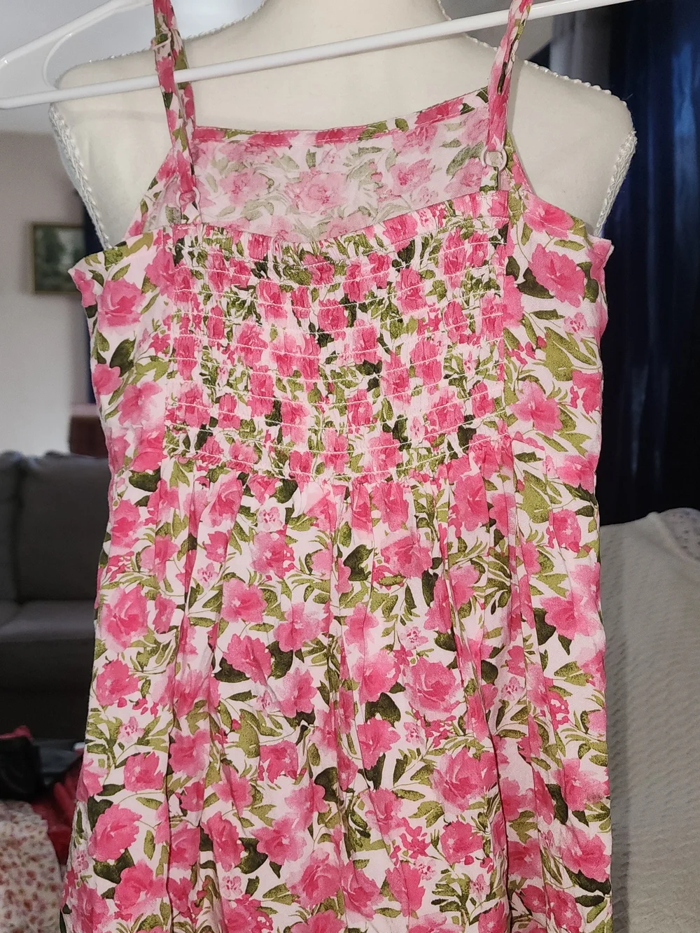 Old Navy Pink Floral Sundress for Girls Sz M(8)